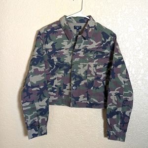 True Religion Women's Camouflage Denim Jacket Medium